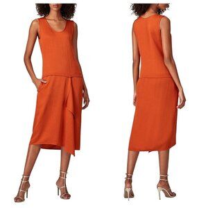 Zero + Maria Cornejo Iro Dress, Eco‎ Drape, Size 6, Amber, New with tag